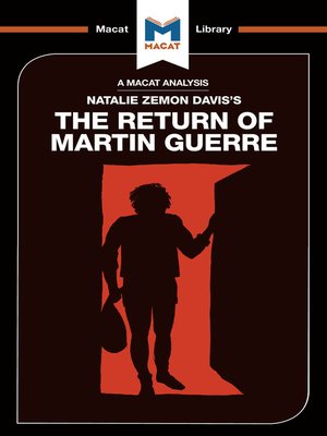 cover image of A Macat Analysis of The Return of Martin Guerre
